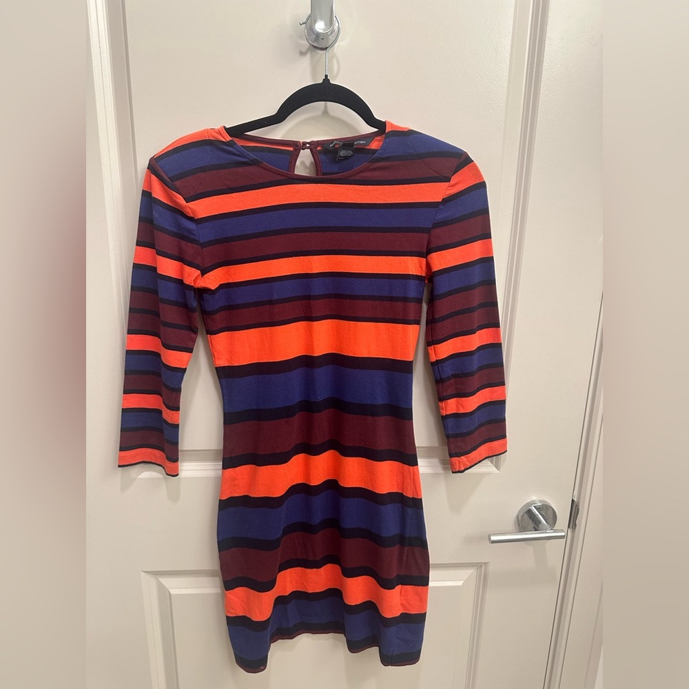 Bold Striped Bodycon Dress